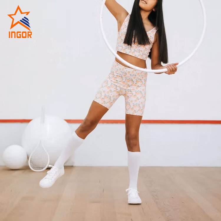 Ingor Sportswear Kids Clothing Kids Active Wear Children Swimwear Girls Bike Shorts Tights