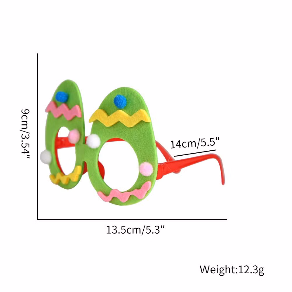 New Easter Cartoon Rabbit Glasses Children′s Party Decorations Chicken Egg Glasses Frame