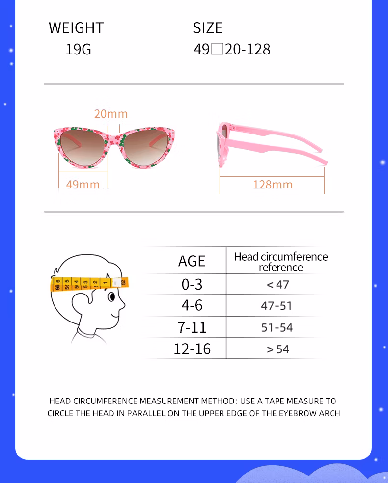 Factory Fashion New Color Plastic Frame Children Children Sunglasses for Kid