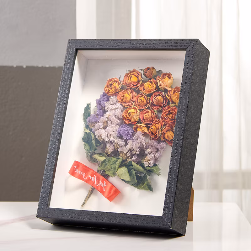 Promotion Gift Modern Style Heart Shape Children Wooden Photos Frame for Kids