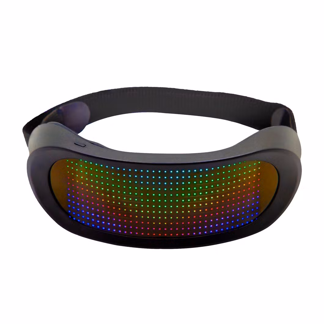 Blue Tooth Programmable Glasses Bar Dynamic Flashing LED Glasses Raves APP Customizable Light up Glass USB Charging