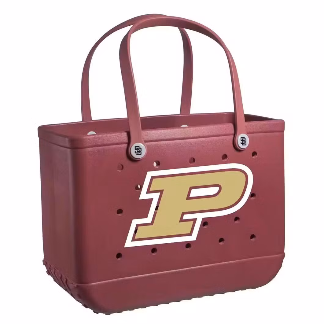 2024 All Matching Summer Handbags Multi-Purpose Eco-Friendly Rubber Silicone Washable and High Durable Woman′s Kids Storage Bag EVA Tote Beach Bag