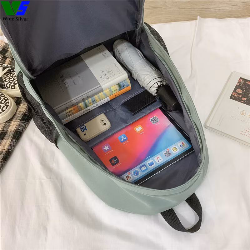 Wide Silver Rushed Casual Verified Customizable Schoolbag Free Shipping 2024