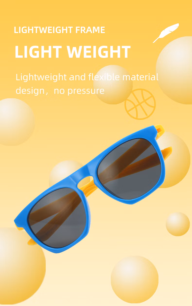 Latest Design High Quality Children′s Sunglasses Shades Square Glasses Fashion Kids Sunglasses Boy Girl Unisex PC UV400