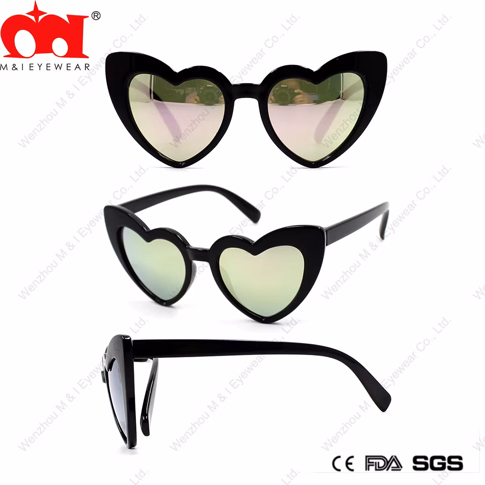 Butterfly Heart Fashion Promotion Funny Party Plastic Customized Kids Sunglasses (LT906074)