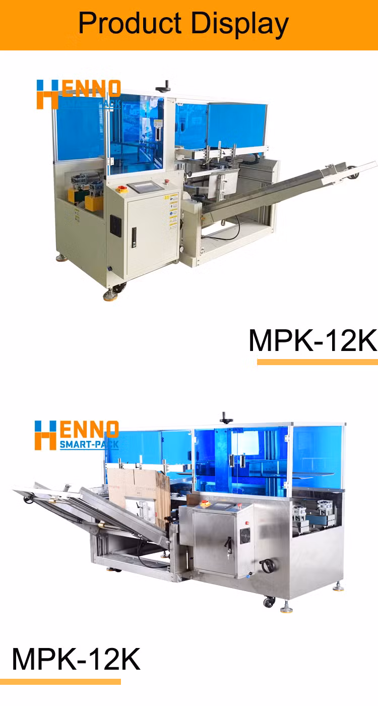 Fully Automatic Small Case Carton Box Bottom Opening Erector Packing Machine for Pouch Box Folding