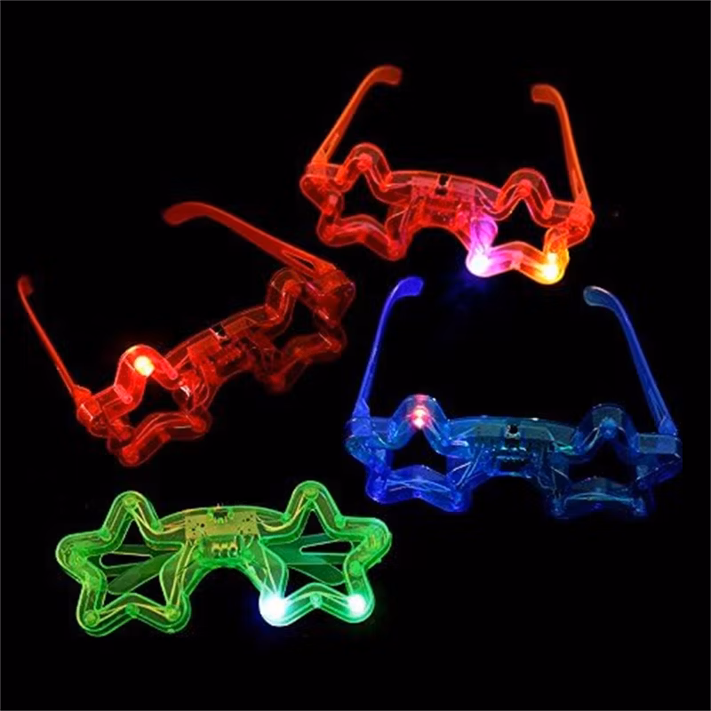 Multi Color Party Star Glasses Neon Light up Sunglasses Best Light up Flashing Glasses for Adults Kids Party Favor