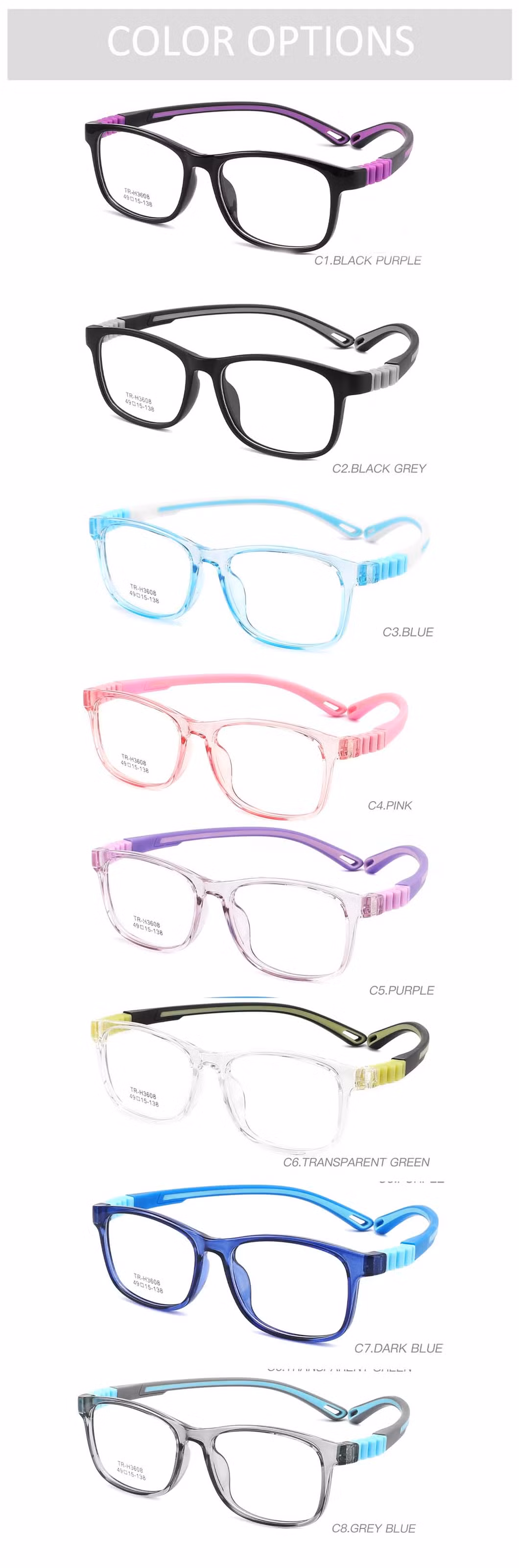 Gd Baby Tr90 Optical Safety Eye Glasses Kids Optical Eyeglasses Frame
