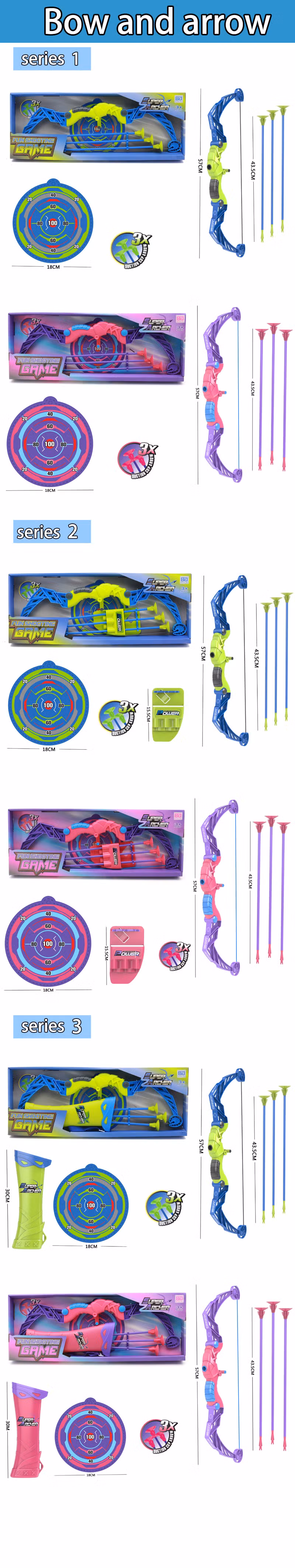Hot Sale Hunting Children Set Bow Arrow Shooting Archery Sport Kids Children Bow Set Training Bow and Arrow Set with Target