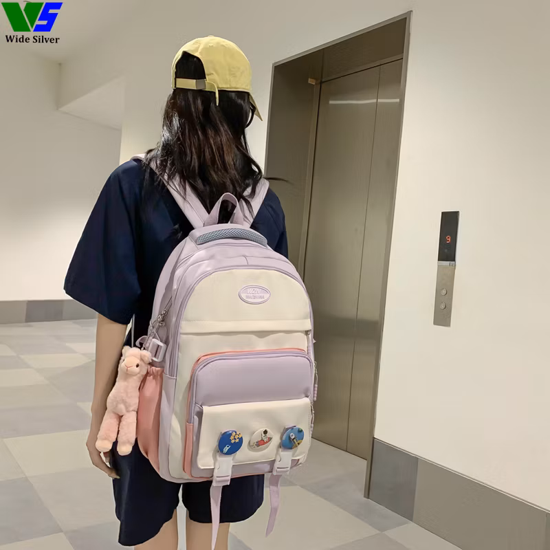 Wide Silver Good Selling Kids Backpacks with Waterproof Cartoon Design 2024