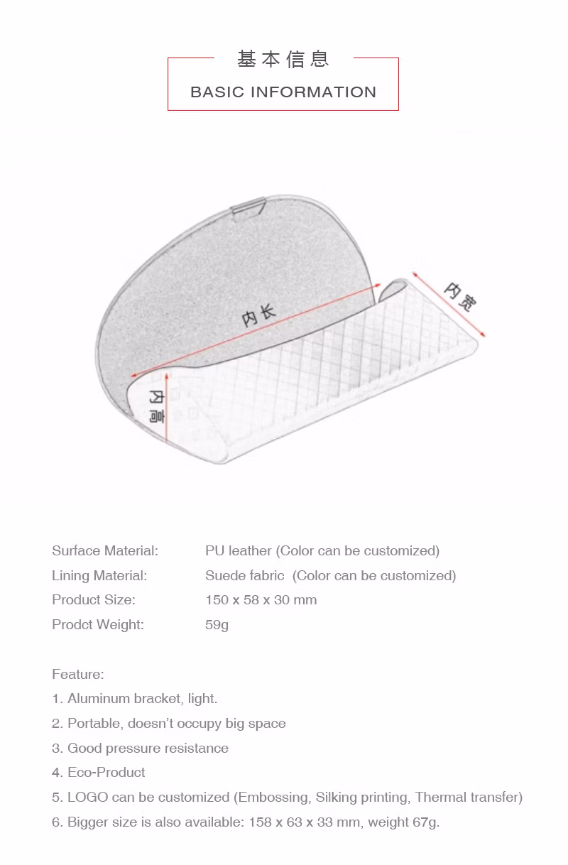 Ah011 Manufacturer Direct Selling Braided Leather Protective Case for Reading Glasses and Sunglasses Case