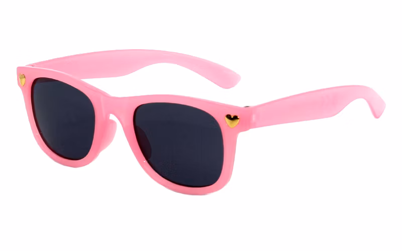 Manufacturers Wholesale New Kids Cartoon Sunglasses Pink Square Frame Anti-UV Sunglasses