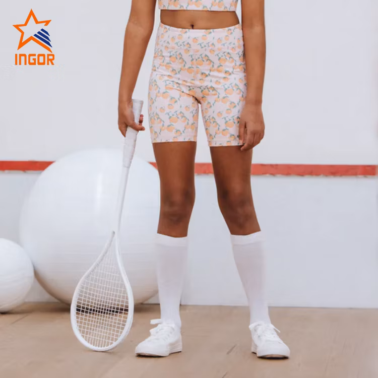 Ingor Sportswear Kids Clothing Kids Active Wear Children Swimwear Girls Bike Shorts Tights