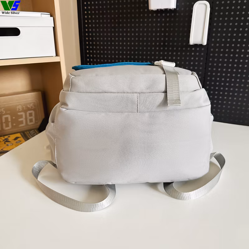 Wide Silver Brand New Beautiful Arrivals Customizable Schoolbag for Kids 2024
