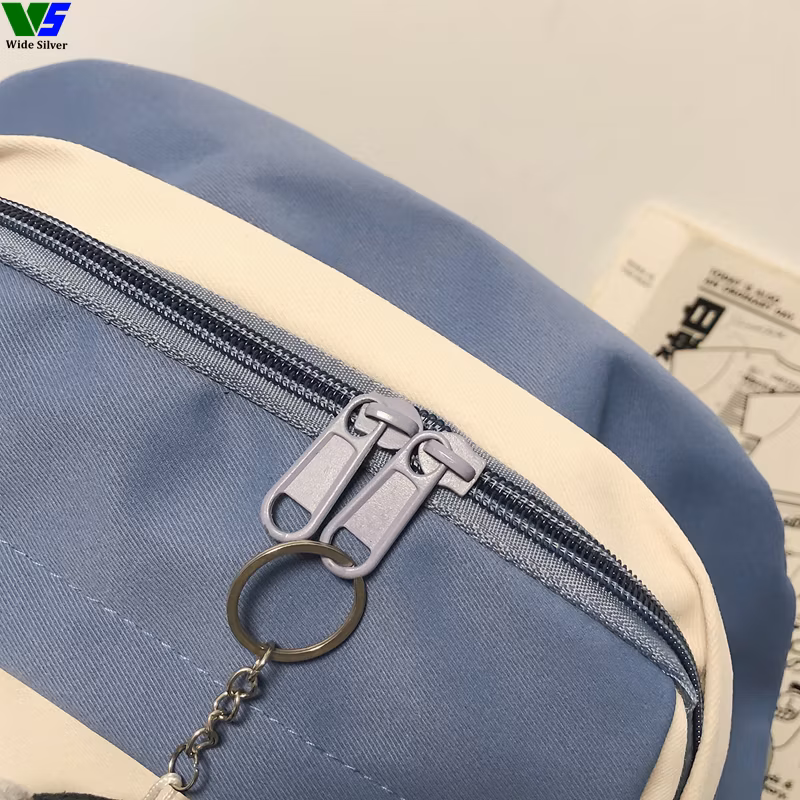 Wide Silver Special Counter Kids Backpacks with Cartoon Design Plush Toy 2024