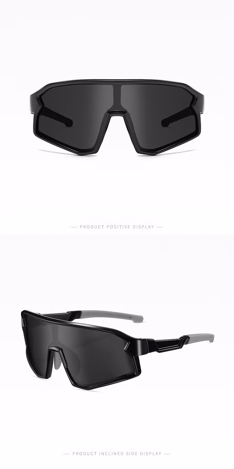Factory Hot Sell Fashion Children Riding Sport Sun Glasses Black Frame Can Be Matched with Myopia Outdoor Sports Sunglasses