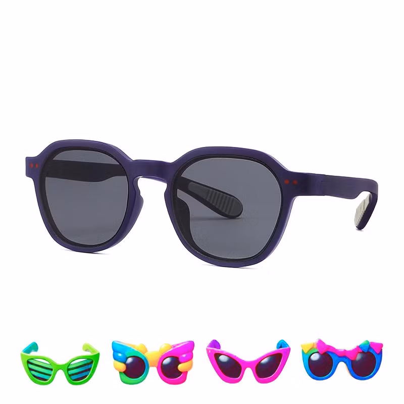 UV400 Fashion Cartoon Cute Round Tr Kids Children Baby Sunglasses