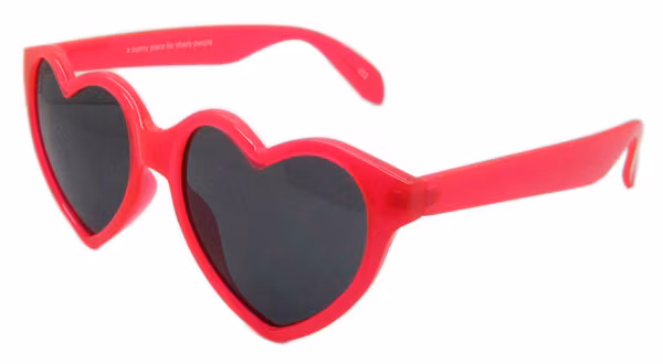 Cute PC Frame UV400 Protection Heart Shape Sunglasses for Kids
