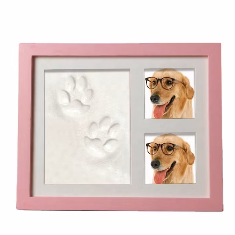 New Arrive Air Dry Clay Baby Child Photo Frame Print Customized Wood dB Keepsake in Colorful Giftbox MDF Soft and Non-Toxic
