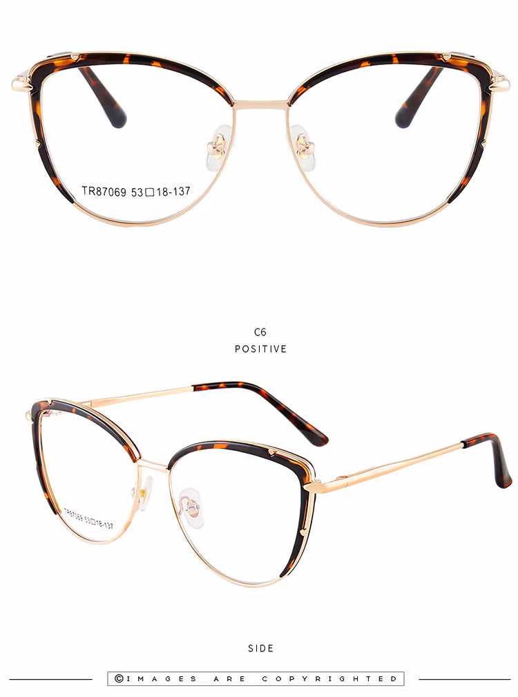 Trendy New Cool Round Kids Eyewear Blocking Blue Glasses Light and Tr Frame Eyeglasses for Women