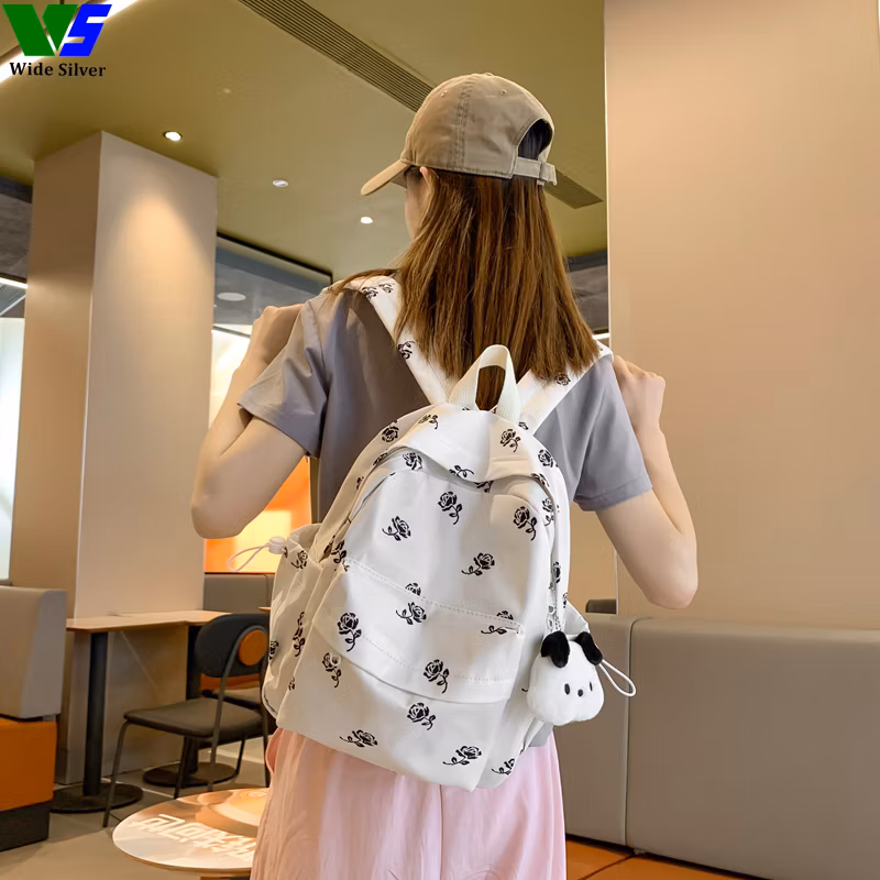 Wide Silver Special Offer Wholesale Kids Waterproof School Canvas Backpacks 2024
