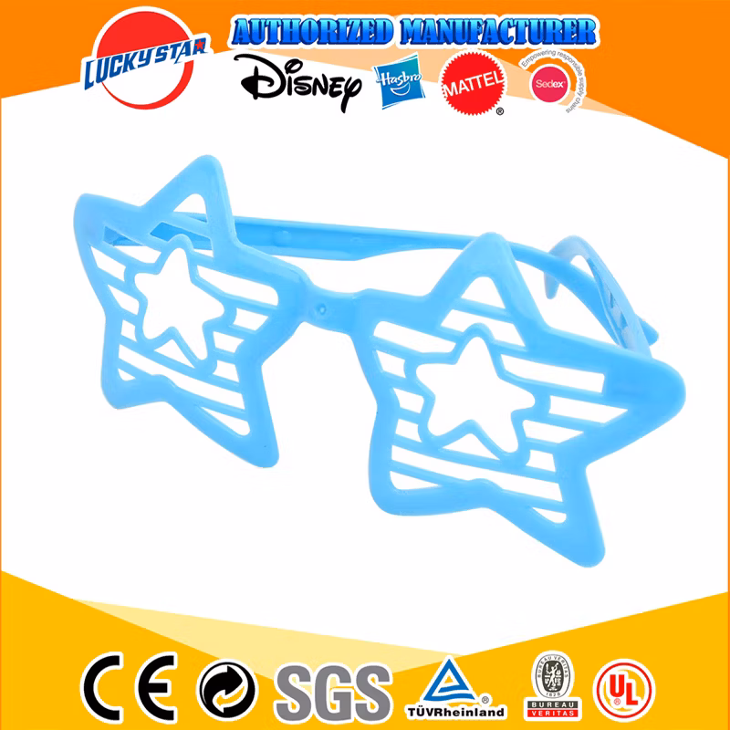 Best Selling Plastic Star Shutter Party Eye Glasses Sunglasses Slotted Eyewear Toy for Kids