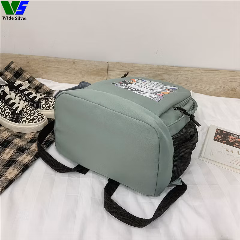 Wide Silver Rushed Casual Verified Customizable Schoolbag Free Shipping 2024