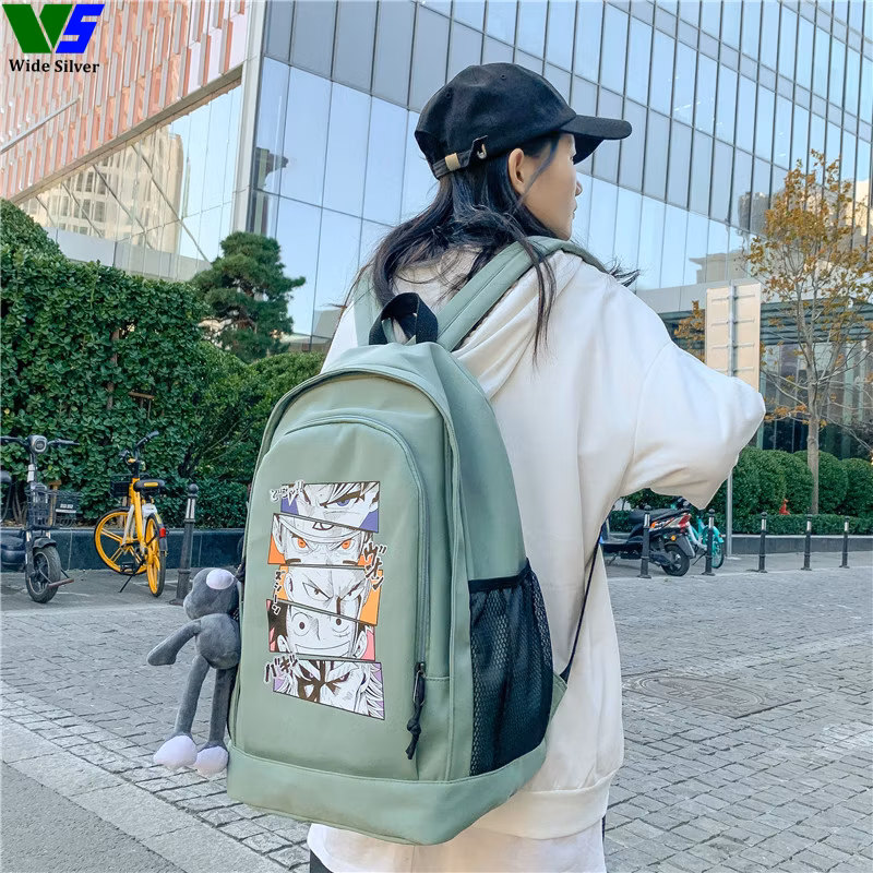 Wide Silver Rushed Casual Verified Customizable Schoolbag Free Shipping 2024