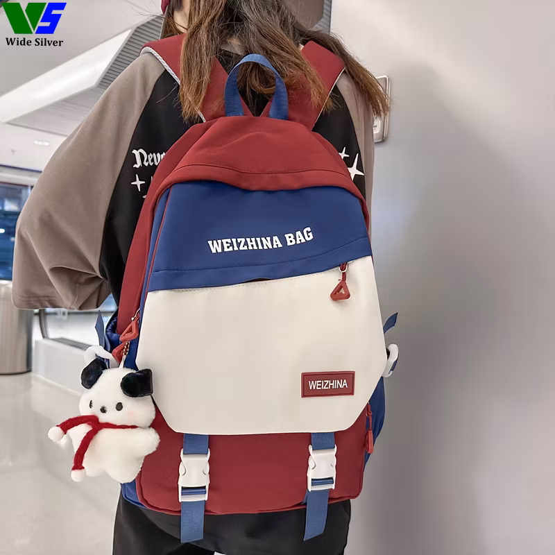 Wide Silver Morden Style Venta De Mochilas Escolares Por Mayoreo Schoolbag 2024
