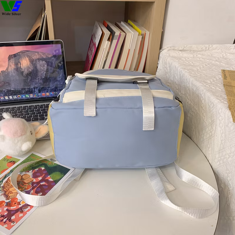 Wide Silver Favourite Schoolbags for Fashion Teens Girls Free Shipping 2024