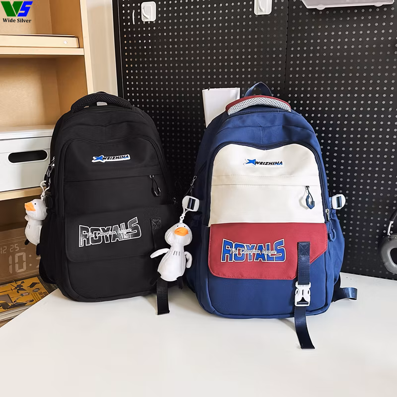 Wide Silver Brand New Beautiful Arrivals Customizable Schoolbag for Kids 2024