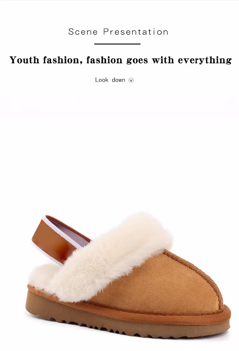 2024 New Design Children Platform Slippers Wholesale Baby Girl Kids Snow Boots