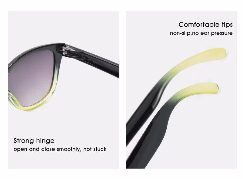 Pilot Optics High Quality Plastic Small Size Kids Square Frame Sunglasses