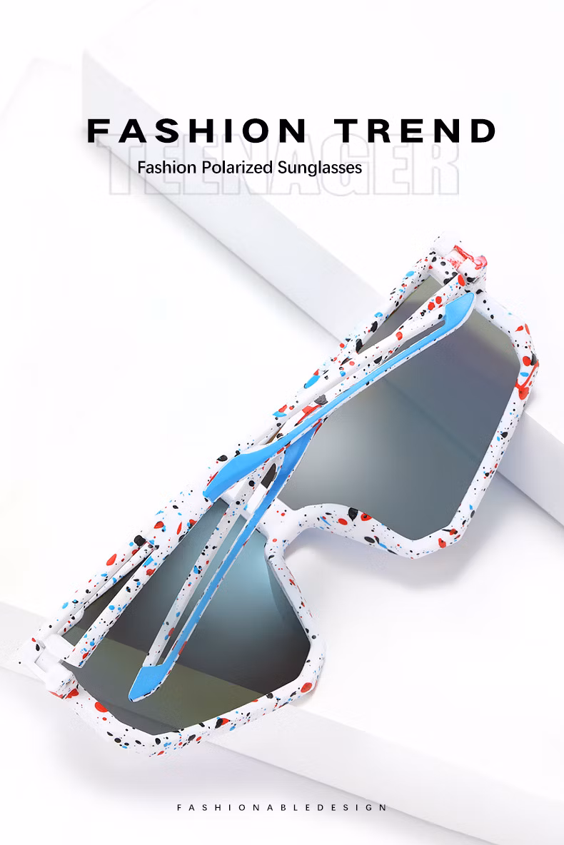 High Quality Newest One-Piece Children′s Sun Glasses Teenagers Shades Eyewear PC Frame Tac Lens Polarized Riding Sunglasses