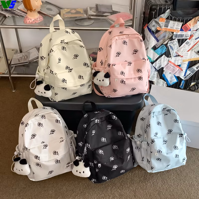 Wide Silver Special Offer Wholesale Kids Waterproof School Canvas Backpacks 2024