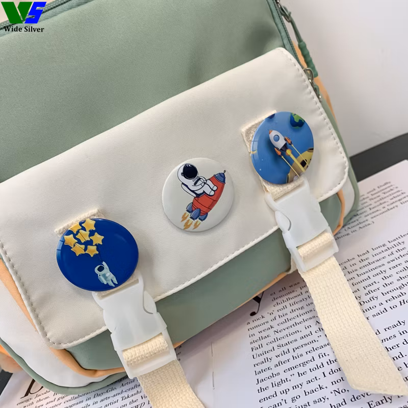 Wide Silver Good Selling Kids Backpacks with Waterproof Cartoon Design 2024