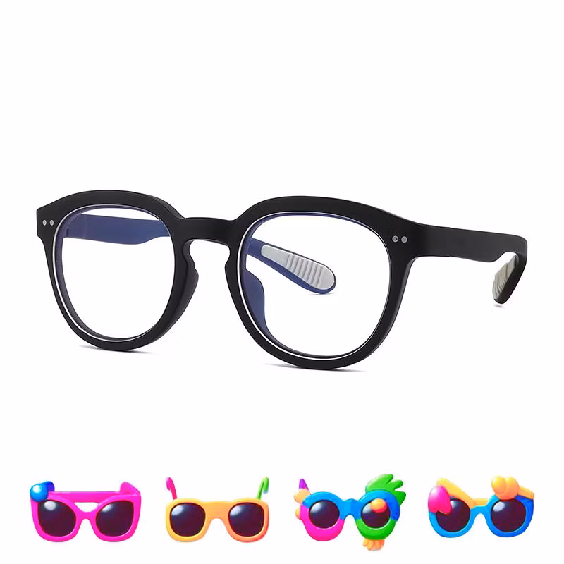 UV400 Fashion Cartoon Cute Round Tr Kids Children Baby Sunglasses