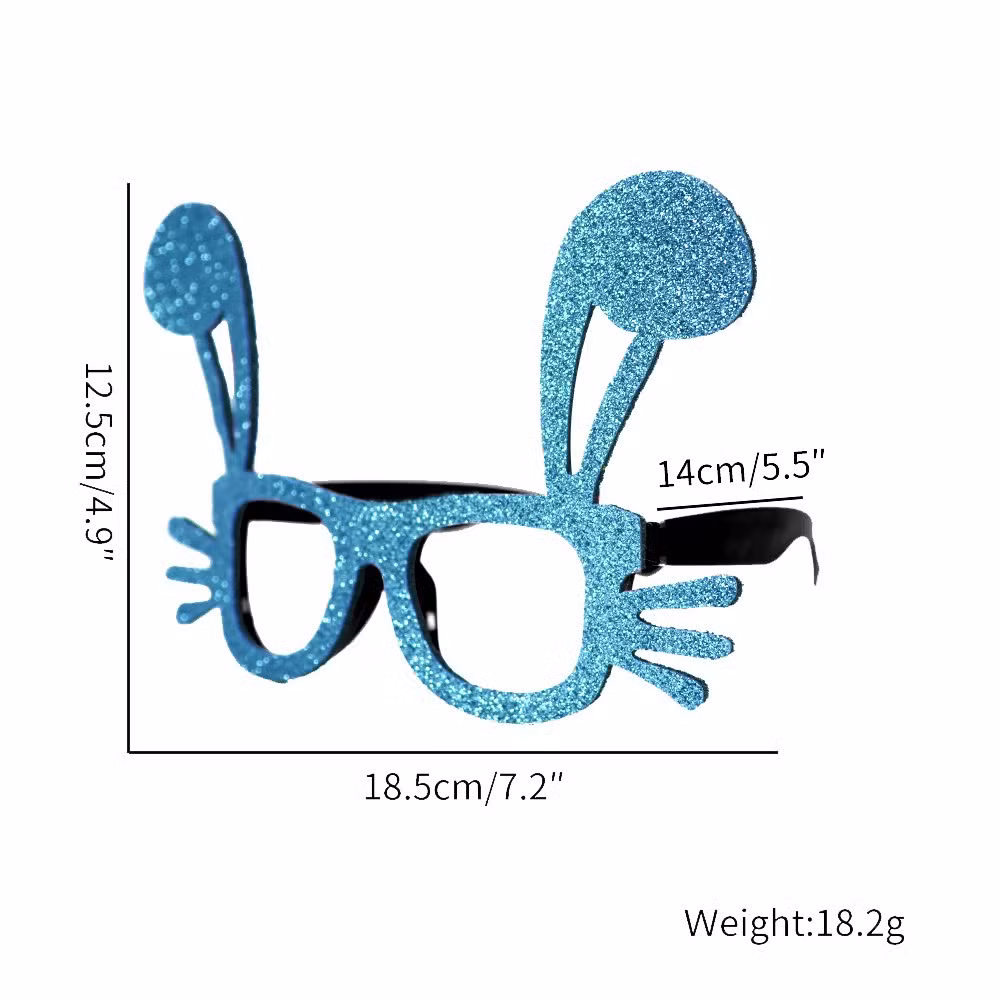 New Easter Cartoon Rabbit Glasses Children′s Party Decorations Chicken Egg Glasses Frame