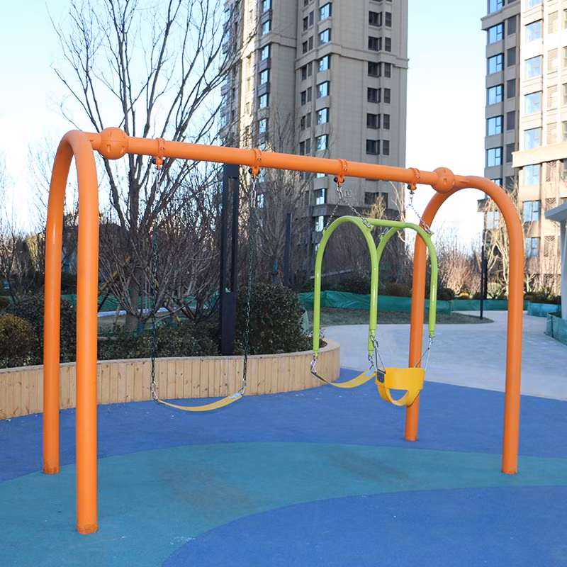 2024 Hot Sale Outdoor Metal Swing Set Child and Baby Toddler