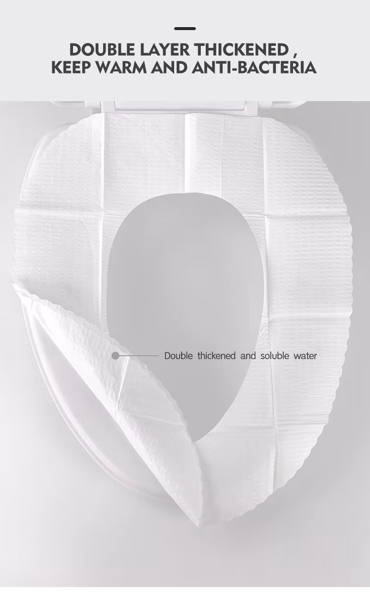 Toilet Seat Covers Disposable for Kids Toddler Flushable Toilet Covers Travel Pack Waterproof Potty Training Liner Pads Extra Large Foldable Toilet Covers