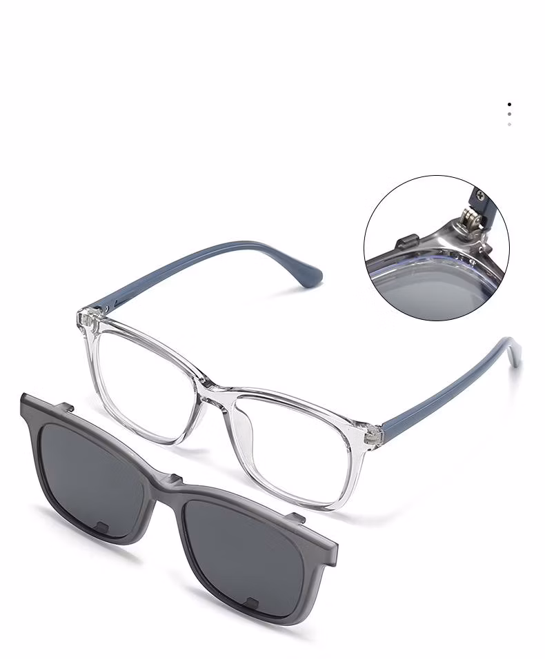Convertible Fashionable Style Magnetic Clip on Sunglass for Tpee Kid Sunglasses