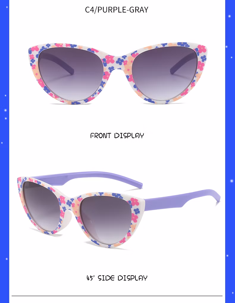 Factory Fashion New Color Plastic Frame Children Children Sunglasses for Kid