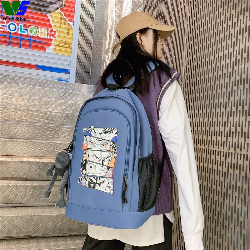 Wide Silver Rushed Casual Verified Customizable Schoolbag Free Shipping 2024