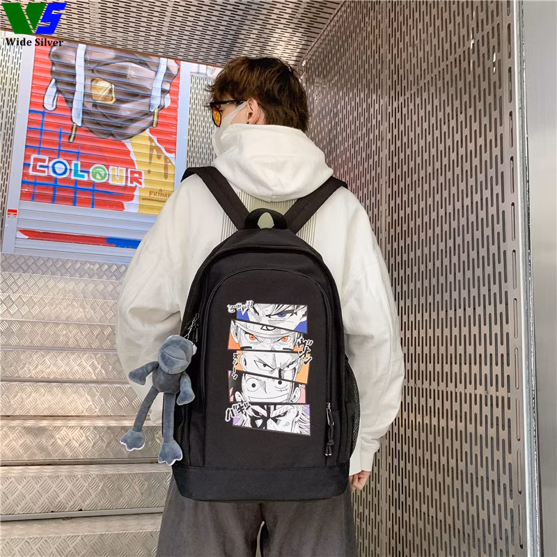 Wide Silver Rushed Casual Verified Customizable Schoolbag Free Shipping 2024