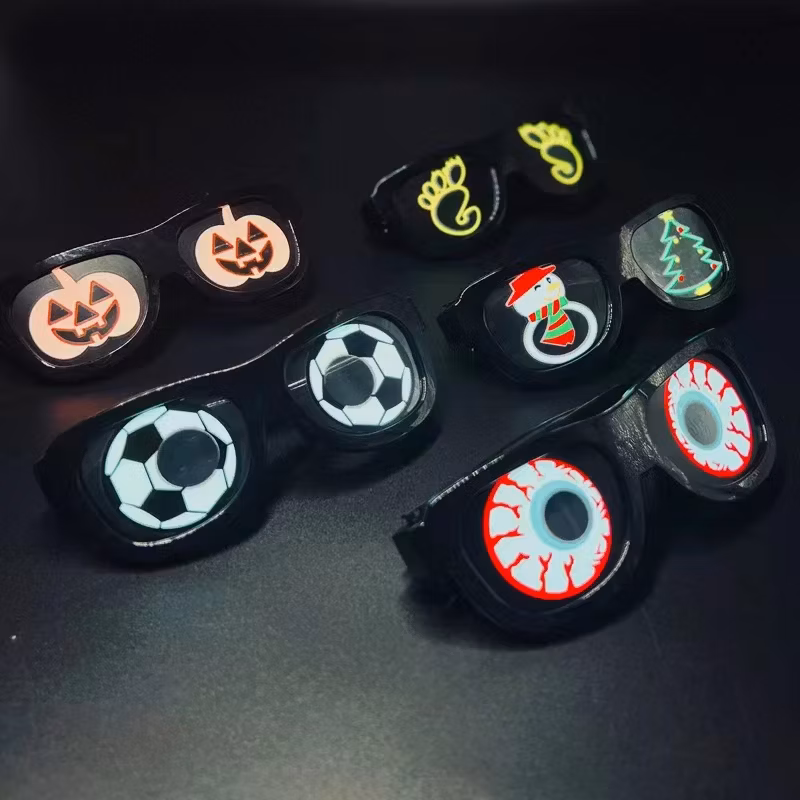 Rts Christmas LED Glasses Party Luminous Glasses for Party Costumes