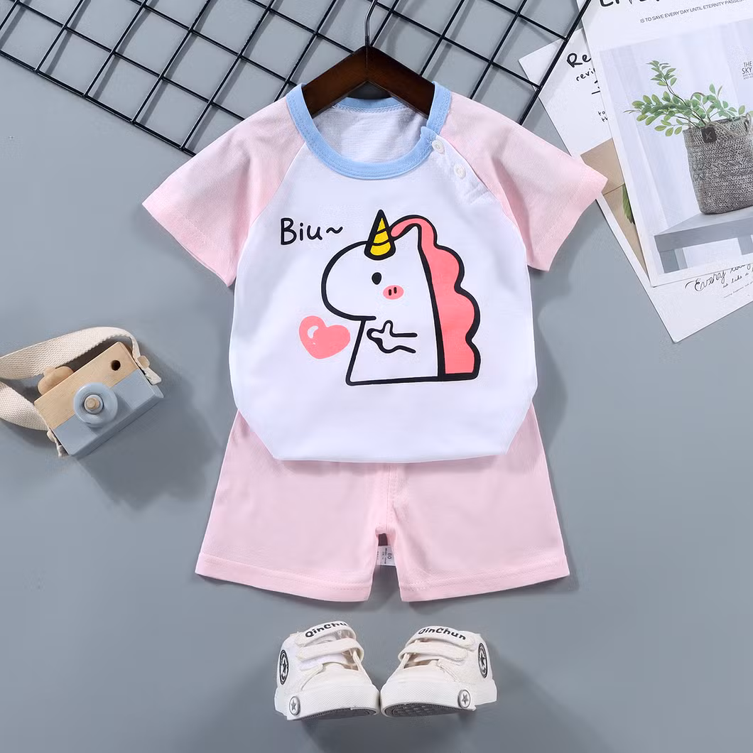 Children′s Short-Sleeved Suit Cotton Boys T-Shirt Children′s Clothing Baby Clothes Baby Wear Kids Wear