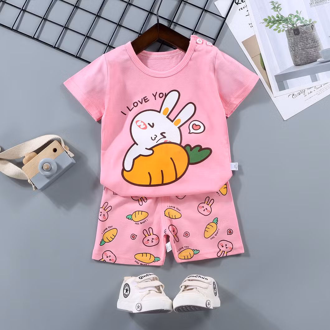 Children′s Short-Sleeved Suit Cotton Boys T-Shirt Children′s Clothing Baby Clothes Baby Wear Kids Wear