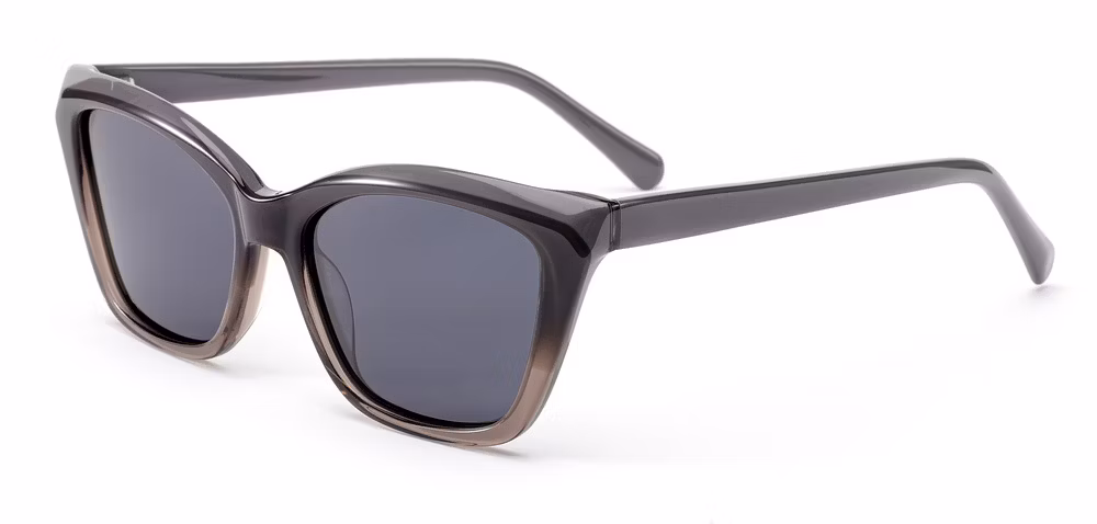 2024 New Arrival High Quality Hot Sale Oversize Cat Eye Acetate Frame PC Lens UV400 Fashion Sunglasses