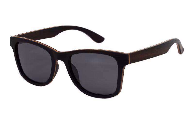 Wooden Fashion Oval Frame Customized Polarized Sunglasses for Kids