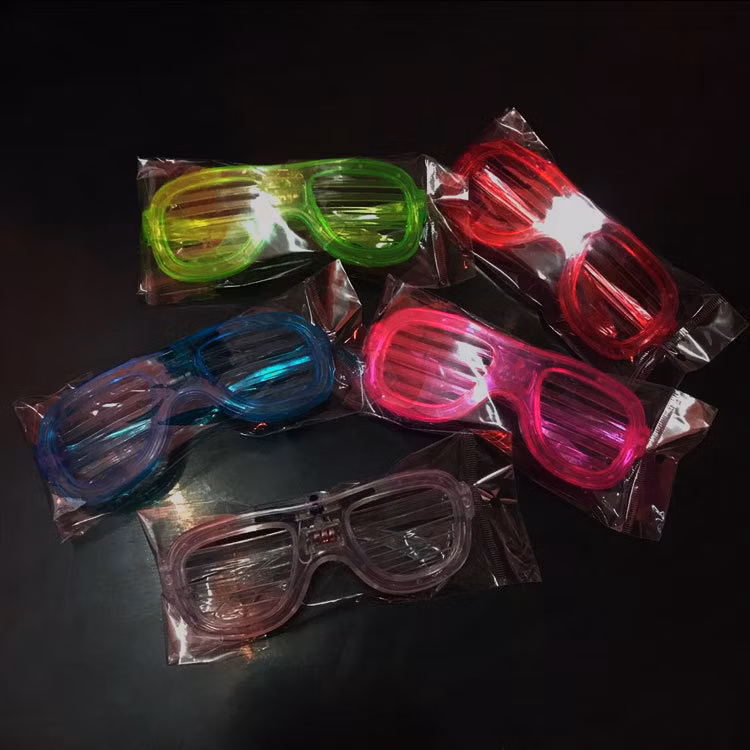 Wholesale Glow Dark Party Favors LED Smart Luminous Flashing Plastic Light up Glasses for Kids or Adult
